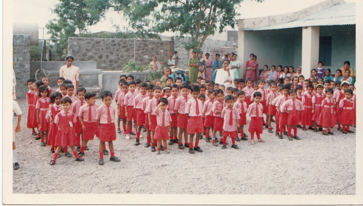 Early students of St. Mary's School, Newasa